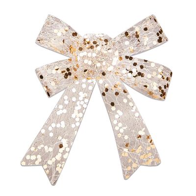 Laço Natal Le Brilho 10cm com 3 Unidades Rosé Gold UNICA