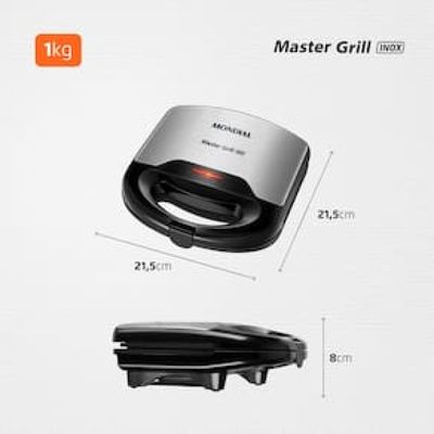 Sanduicheira Mondial Master Grill S-20 - Preto/Inox Preto,Inox / 110