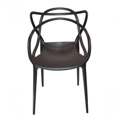 Kit Com 3 Cadeiras De Jantar Jardim Allegra - Preta