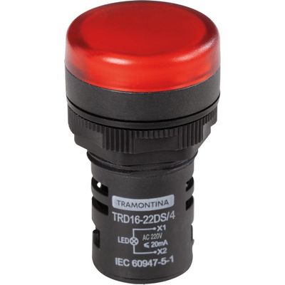 Sinalizador Tramontina Trd16-22Ds/4 220 V Vermelho