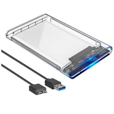 Case para Hd 2.5 Sata Usb 3.0 Transparente Slim Externo Ecase-300