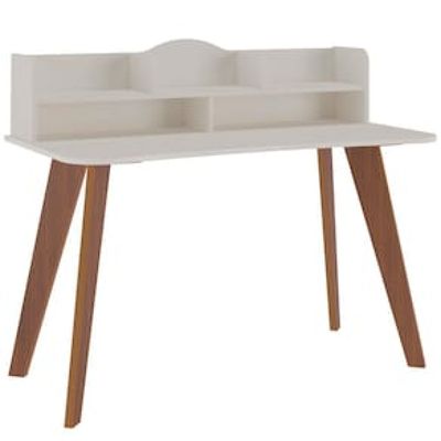 Escrivaninha Artely Sofia com Nichos - 120cm de largura Marrom Chocolate