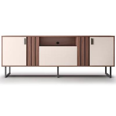 Rack Colibri Juruá com 3 Portas para TV de até 70 Marrom Chocolate
