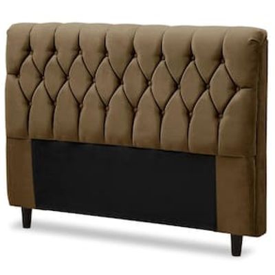 Cabeceira para Cama Queen Size Dobue Palladium Marrom Chocolate