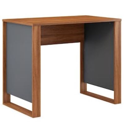 Mesa de Escritório Demóbile Lume em MDP Marrom Chocolate