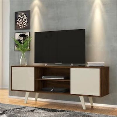 Rack Madetec Lisboa com 136cm de Largura para TV de Até 50 Polegadas Marrom Chocolate