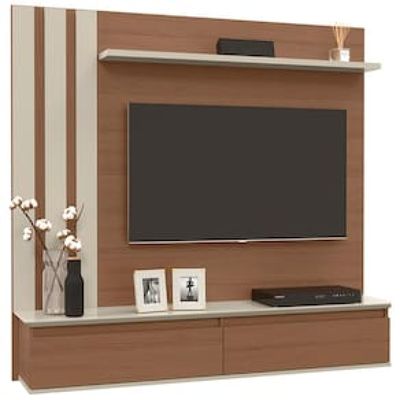 Painel Home Patrimar Trend para TV de até 46 Marrom Chocolate