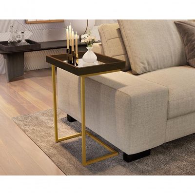 Mesa De Apoio Calabria Canela Pe Dourado