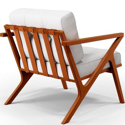 Kit 02 Poltronas Com Cintas De Corano Laís B04 Facto Branco