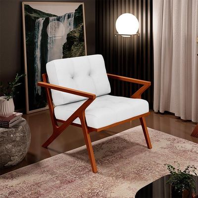 Kit 02 Poltronas Com Cintas De Corano Laís B04 Facto Branco