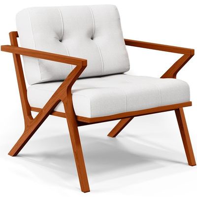 Kit 02 Poltronas Com Cintas De Corano Laís B04 Facto Branco