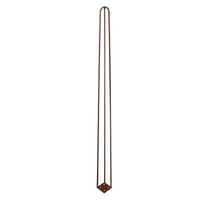 Pé De Metal 90 Cm Aparador E Mesa De Canto Bronze