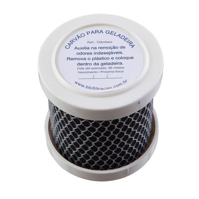 Carvão para Geladeira Odorless Remove Cheiros e Odores BBI