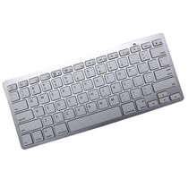 Mini Teclado Bluetooth Sem Fio Para Tablet e Celular Prata