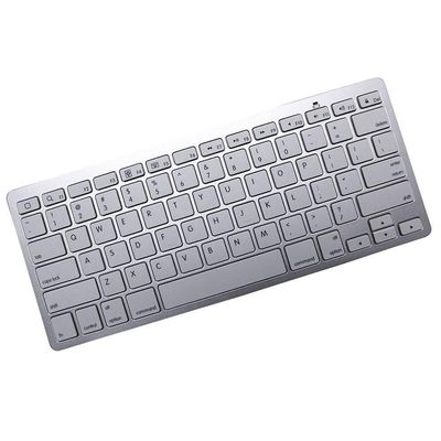 Mini Teclado Bluetooth Sem Fio Para Tablet e Celular Prata