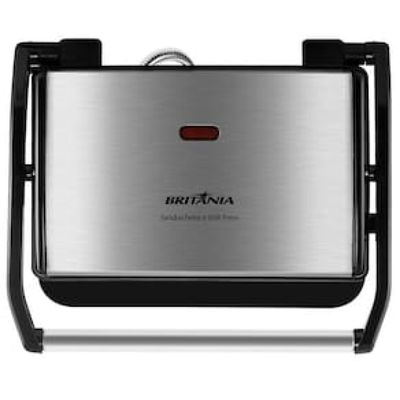 Sanduicheira Grill Britânia BGR27I Press – Inox/Preta Inox,Preto / 220