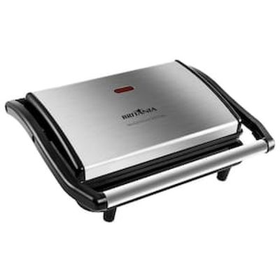 Sanduicheira Grill Britânia BGR27I Press – Inox/Preta Inox,Preto / 220