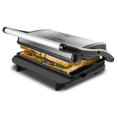 Sanduicheira Grill Britânia BGR27I Press – Inox/Preta Inox,Preto / 110