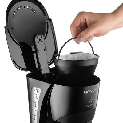 Cafeteira Elétrica Mondial Pratic CN-01 Preta 20 Xícaras - 127V UNICA
