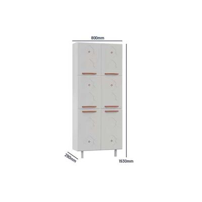 Módulo Cozinha Telasul Mirage New Paneleiro Aço 6 Portas 80cm Branco-Telasul