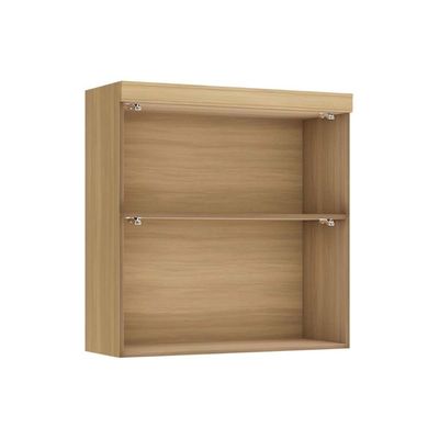 Módulo Cozinha Nesher Marquesa Armário c/ 2 Portas Basculante 80 cm Nature/Verde - Nesher