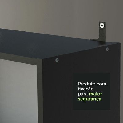 Kit Estante Livreiro 6908 e Estante Livreiro 6906 Preto