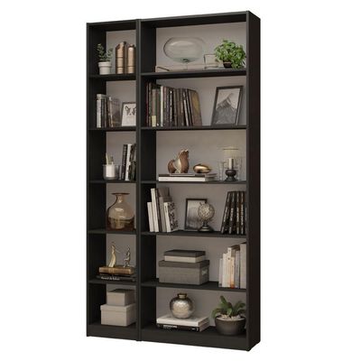 Kit Estante Livreiro 6908 e Estante Livreiro 6906 Preto