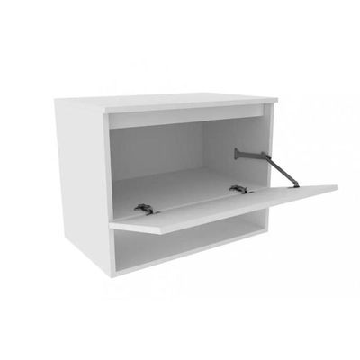 Bancada de Banheiro Suspenso BN3606 1 Porta cor Amêndoa/Branco - Tecno Mobili