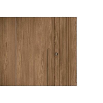 Guarda Roupa 4 Portas e 2 Gavetas Buriti jatoba/Areia - Santos Andirá