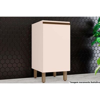 Gabinete de Cozinha Modulado Balcão Connect 1 Porta s/Tampo 40x52x81cm Off White - Henn