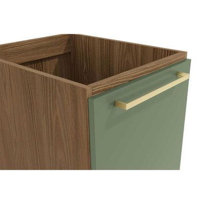Balcão de Cozinha Modulado Botanic M621 1 Porta c/Tampo 40cm Nogueira/Fendi/Cinzel - Kappesberg
