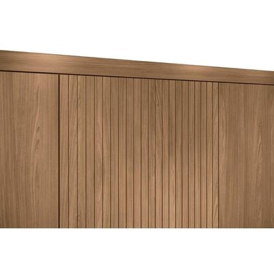 Guarda Roupa Casal 6 Portas e 4 Gavetas Buriti jatoba/Areia - Santos Andirá