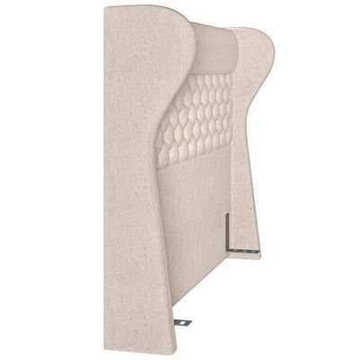 Cabeceira Cama Box Casal King 195cm P05 Madrid Bege Claro