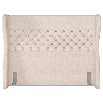 Cabeceira Cama Box Casal King 195cm P05 Madrid Bege Claro