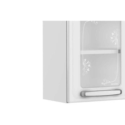 Armário De Cozinha Modulado Evidence 7006 2 Portas C-vidro Branco - Bertolini