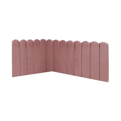 Cabeceira Painel Cama Solteiro Box Nuvem Suede Sandy 90 Cm :rosê