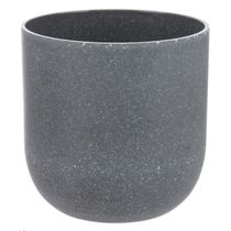 Vaso Redondo Decorativo Cinza 9,5X9,5 Cm - Du0027Rossi