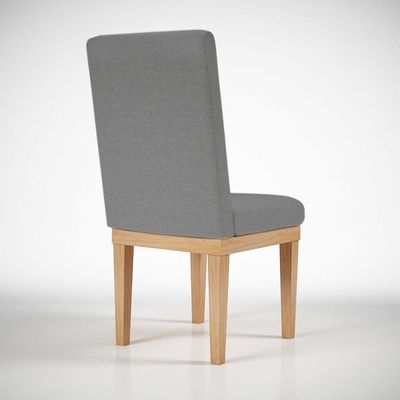 Kit 6 Cadeiras Reforçadas Para Mesa De Jantar Tecido Grafite