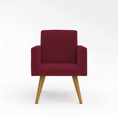 Poltrona Nina Para Quarto Sala Recepção Marsala
