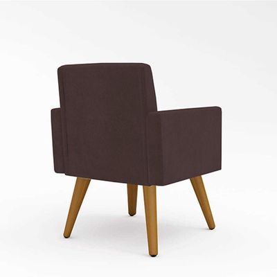Cadeira Poltrona Para Escritório - Recepção Marrom Cor:marrom