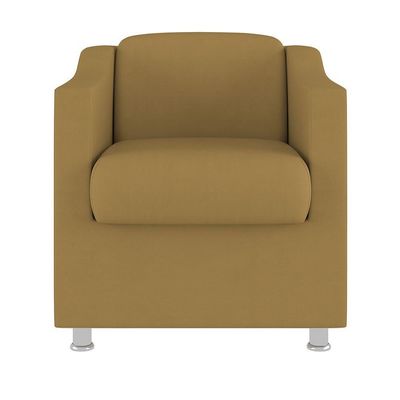 Poltrona Decorativa Tilla Reforçada Sala, Consultório ? Balaqui Decor Cor:Capuccino