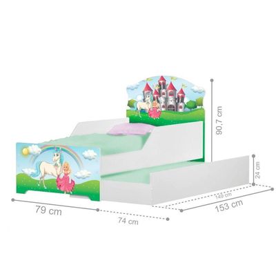 Bicama Infantil Uly Princesa Encantada Com Colchões