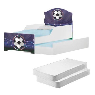 Bicama Infantil Uly Futebol Bandeiras Com Colchões