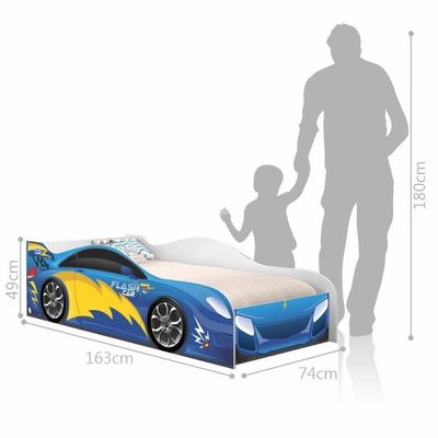 Cama Carro Infantil Raios Azul
