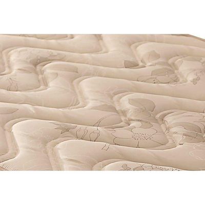 Cama Box Baú Queen: Colchão Espuma Paropas D33 Pasquale + Base Crc Suede Clean(158X198)