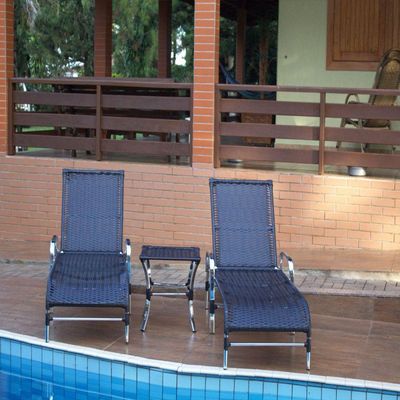 Espreguiçadeiras Alumínio Piscina Edícula Varanda Tabaco
