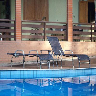 Espreguiçadeiras Alumínio Piscina Edícula Varanda Preto