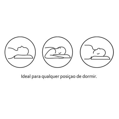 Travesseiro Látex Sleep Flocos P/fronha 50x70 (65x45x15) - Castor