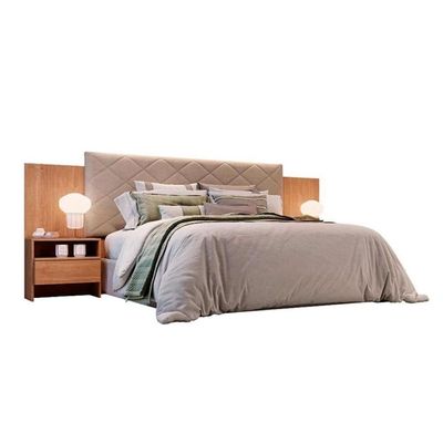 Cabeceira Cama Box Madeirado Casal Everest Plus C/ 2 Gavetas Freijo Cumaru - Novo Horizonte