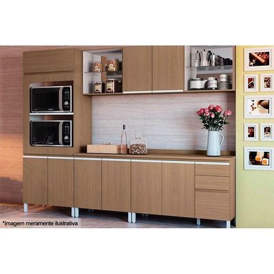 Tampo P/ Balcão Cozinha E607 80cm Nogueira - Kappesberg